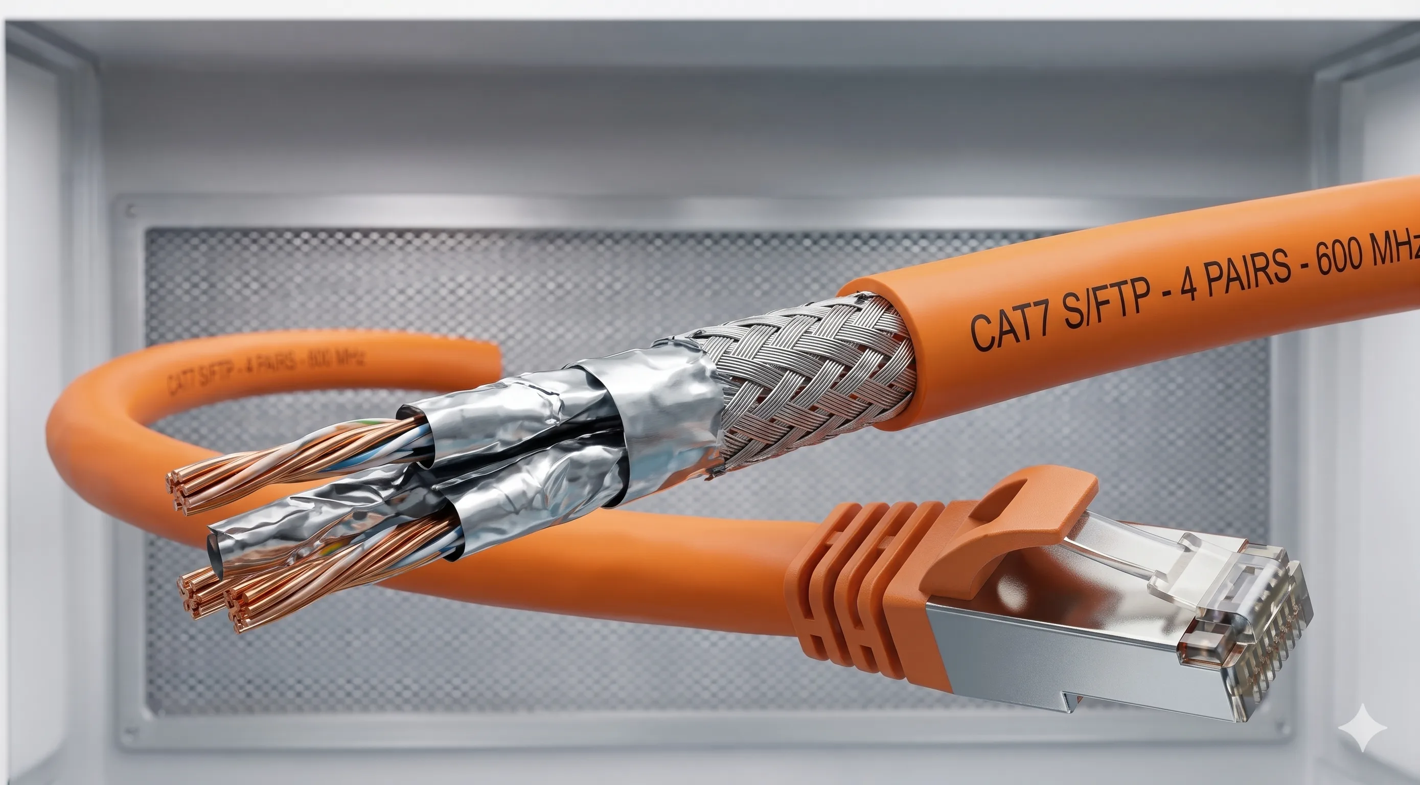 Cat7 cable installation