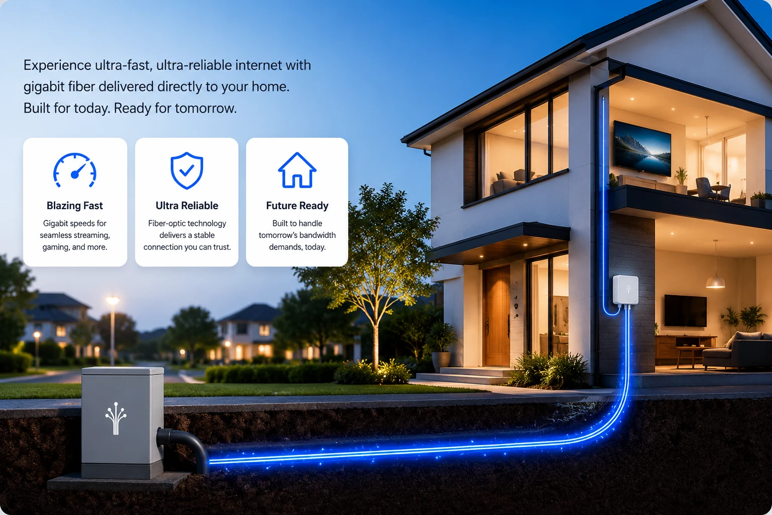 Fibre to the home distribution network overview